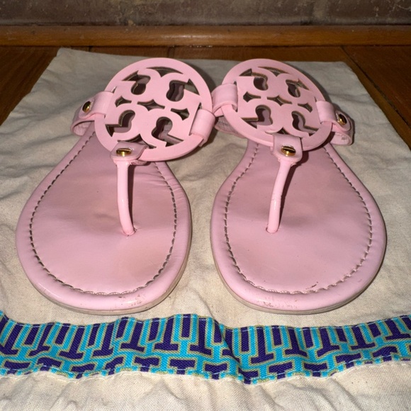 Tory Burch Pink Petunia Miller Sandals - Picture 4 of 9